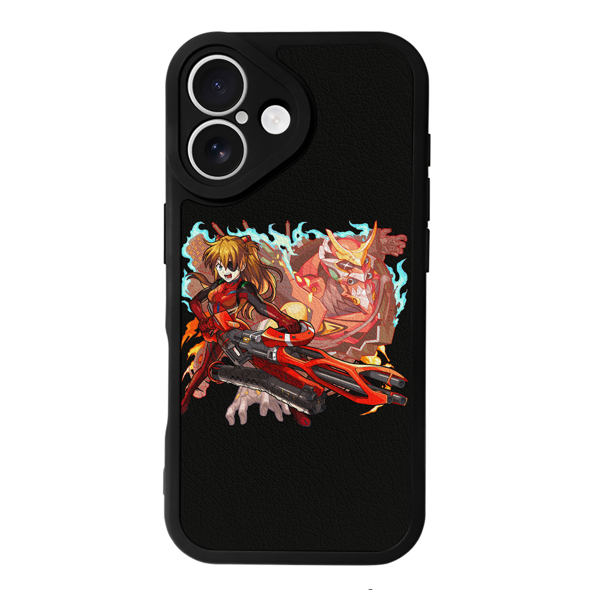 （画像用） EVA 新世紀エヴァンゲリオン 【iPhone 16シリーズ対応】シリコンスマホケース（レザー調） 材質：シリコン